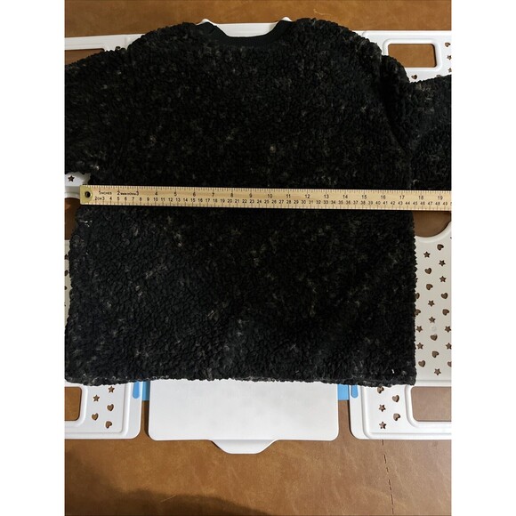 prAna Women's Polar Escape Sweater Sweatshirt Black Size S Pullover Fleece Cozy - Picture 4 of 5